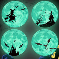 1Set Glowing In The Dark Eyes Wall Glass Sticker Halloween Decoration Decals Luminous Home Ornaments Green Stickers