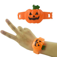 2019 New Halloween Decoration Chic Cute Pumpkin Bracelet Light Emitting Bracelet Party Accessories Pumpkin Wrist Strap