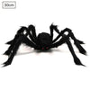 2019 New Super Big Plush Horrible Spider Black Furry Fake Spider Tricky Toy For Creep Trick Treat Halloween Decoration