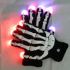 2pcs/pair Halloween Party Finger Flashing Light Gloves With LED Mittens Costumes Rave Party Party Dress Up Accessories