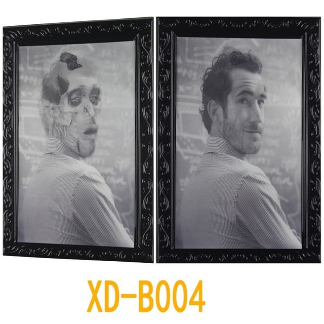 3D Ghost Pictures Frames Ghost Horror Photo Frame Changing Face Halloween Party Decor Halloween Decoration Props