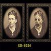3D Ghost Pictures Frames Ghost Horror Photo Frame Changing Face Halloween Party Decor Halloween Decoration Props