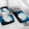 3pcs Halloween festival Non-Slip Bath Mat Bathroom Kitchen Carpet Doormats Decor Wc Mat Toilet Accessories Toilettes Accessoires
