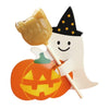 50PCS Halloween Pumpkin Ghost Lollipop Paper Card Halloween Cake Pop Holder Card Sugar Candy Chocolate Decoration