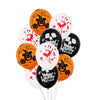 50PCS Scary Reusable Round Balloon Blood Splatter Festival Party Pumpkin Funny Decoration Props Skull Skeleton Latex Halloween