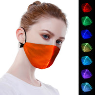 7 Colors LED Flashing Mask Halloween LED Mask Luminous Light Rave Mask Men Women Music Party Cosplay Christmas Light-Up Masks