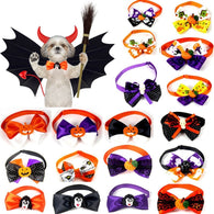 8pcs/Pack Dog Cat Bow Ties Cat Dog Bow Tie Collar For Halloween Festival Dog Ties Puppy Cats Neckties Dog Grooming Accessories