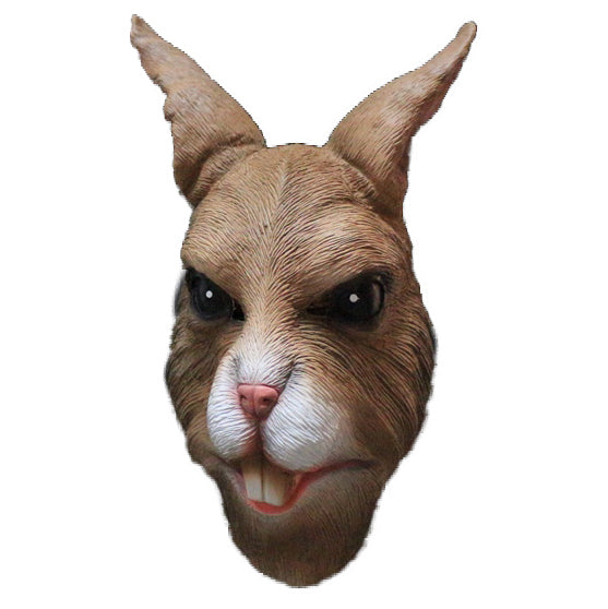 Animal Head Mask Realistic Rabbit Mask Cute Hare Halloween Fancy Dress Costume Airsoft Masquerade Mask Playboy Bunny