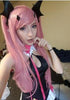 Anogol DanganRonpa Chiaki Nanami Kaname Madoka Seraph of the end Wig Krul Tepes Double Ponytail Pink Cosplay Wig For Halloween