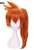 Anogol My Hero Academy Itsuka Kendo Long Straight Ponytail Orange Hair Wigs Synthetic Cosplay Wig For Halloween Role Play Party