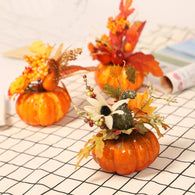 Autumn Fall Decorations Artificial Pumpkins Props For Home Kitchen Wedding Decor Halloween Thanksgiving Pumpkin Ornament