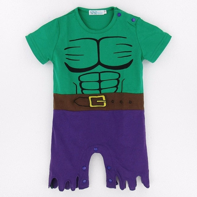 Baby Boys Hulk Costume Romper Newborn Superhero Party Jumpsuits Infant Avengers Playsuit Halloween Costume For Baby Boy