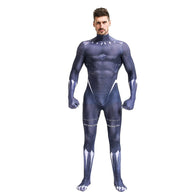 Black Panther Men Cosplay Costume Wakanda King Men Spandex Lycra Zentai Bodysuit Halloween Party Suit