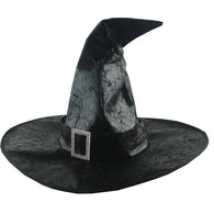 Black Witch Hats Women Large Ruched Hat Masquerade Wizard Hat Party Hats Cosplay Halloween Party Fancy Dress Decor Top Hat#p7