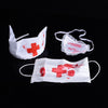 Bloody Nurse Kit Halloween Costume Accessory Cosplay Props Fancy Dress Up Set Mask,Headpiece And Eyepatch