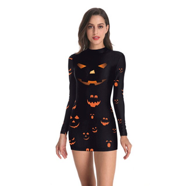 Bloody Nurse Role-play Dress for Women Halloween Scary Horror Cosplay Costumes Sexy Mini Dress Gothic Medieval Clothing
