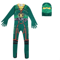 Boys Halloween Clothes Ninja Costume Mask suit Cartoon Print Jumpsuit Cosplay Costume For Boys 3-8Y 62903