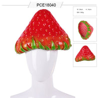 Cute Fruit Head Cover Party Cosplay Costume Simulation Strawberry Pineapple Hat Party Props Halloween Carnival Headwear