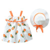 Cute Girls Sleeveless Dress Baby Girl Clothes Summer Striped A-Line Straps Princess Dress Stars Outfits Clothes Birthday Costume
