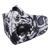 Cycling Face Mask Activated Carbon Non-woven Cloth Breathable Dust-proof Adjustable Outdoor Halloween Costumes Accessories