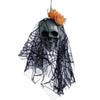 DIY Artificial Foam Skull Bride Clothes Halloween Decor Bone Head Hanging Home Decorations Festival Halloween Party Supplies