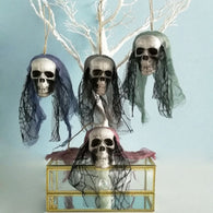 DIY Artificial Foam Skull Bride Clothes Halloween Decor Bone Head Hanging Home Decorations Festival Halloween Party Supplies