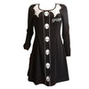 Fashion Women Halloween Dress Skull Printing Patchwork O-Neck Long Sleeve Dress 2019 Autumn winter new sexy Dress O neck dress