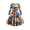 Fast Sending Girl Women Long Sleeve Pumpkins Skull Halloween Dresses Evening Prom Costume Swing Dress Party Props DropShipping