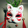 Fox Mask Hand-painted Japanese Mask Half Face PVC Fox Mask Masquerade Festival Ball Kabuki Kitsune Masks Cosplay Costume