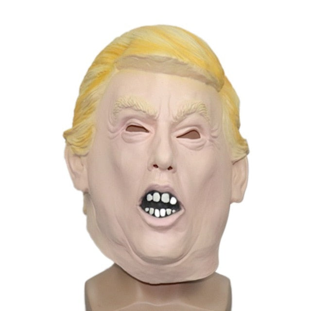 Funny Realistic Latex Celebrity Donald Trump President Mask Halloween Ball Cosplay Masks Party Costume Dress Up