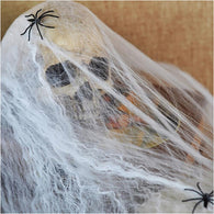 Funny Scary Stretchable Plastic SPIDER WEB Cotton Party Decoration for Halloween Bar Home Scene Props