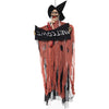 Ghost Welcome Sign Escape Horror Props Haunted House Decor Halloween Prop Electric Voice Hanging Skull Skeleton