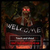 Ghost Welcome Sign Escape Horror Props Haunted House Decor Halloween Prop Electric Voice Hanging Skull Skeleton