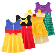 Girls Clothing Snow white princess dress Clothing Kids Clothes belle moana Mermaid dress birthday dresses mermaid costume