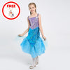 Girls Unicorn Costume Princess Dress New 2019 Girls Prom Cosplay Tutu Dress With Headband Summer Dresses for kids Girls