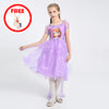 Girls Unicorn Costume Princess Dress New 2019 Girls Prom Cosplay Tutu Dress With Headband Summer Dresses for kids Girls