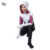 Gwen Stacy Spider-Gwen Cosplay Costume Spider Woman Costumes Long Sleeve Full Body Spandex Nylon Lycra Halloween Zentai Bodysuit