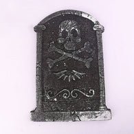 HOMYY Animated Halloween Foam RIP Graveyard Tombstone Halloween Decorations Skeleton Face