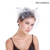 Hair Accessories Headband Europe & America Style Net Yarn Fascinators lady Hat With Hair Clip Bridal wedding