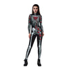 Halloween 3D Digital Print Thorn Red Rose Bodysuit Skeleton Ladies Tight Party Performance Costume Cosplay Costume