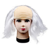 Halloween Accessories Latex Chemical Fiber Wigs Bald Hair  Party Funny Cosplay Prop Black Masquerade Costume