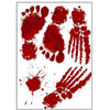 Halloween Blood Handprint Blood Footprint Sticker Horror Halloween Decoration Wall Sticker Festival Party Favors Supplies