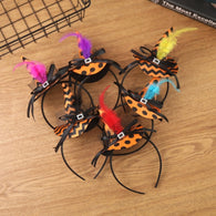 Halloween Children Feather Witch Hat Hairband Headpiece Children Halloween Party Costume Accessories