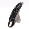 Halloween Decoration Punk Rock Full Rhinestone Crystal Long Large Cat Claw Nail Ring Paw Talon Finger Rings Finger Rings