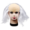 Halloween Festival Accessories Wigs Bald Hair Masquerade Costume Party Funny Cosplay Prop Black #m