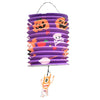 Halloween Folding Organ Paper Lantern Children's Portable Paper Pumpkin Bat Skeleton Hanging Lantern Light Lamp Halloween Decor