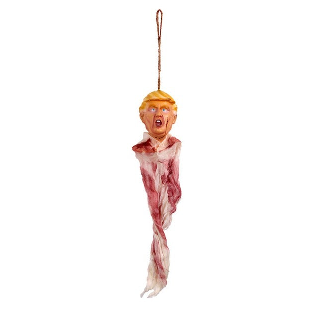 Halloween Ghost Spooky Skull Head Trump Pendant Corpse for Haunted House Bar Home Garden Hanging Decor Scary Hanging Ornament