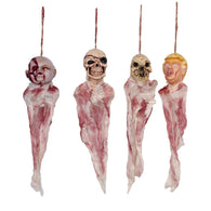 Halloween Ghost Spooky Skull Head Trump Pendant Corpse for Haunted House Bar Home Garden Hanging Decor Scary Hanging Ornament