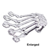 Halloween Hand Bone Palm Skeleton Ghost Paw Bracelet With Fingers Bangle Accessories for Right/Left Hand