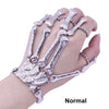 Halloween Hand Bone Palm Skeleton Ghost Paw Bracelet With Fingers Bangle Accessories for Right/Left Hand
